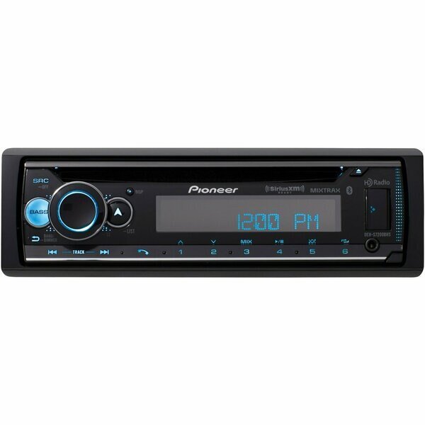 Single-Din In-Dash Cd Receiver With Bluetooth, Hd Radio, And Siriusxm, Pioneer, Mfr#: DEH-S7200BHS
